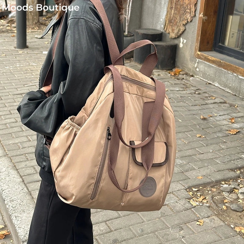 mochila femininas bolsa escolar bolsas femininas promoção Mochilas de moda multifuncionais de grandes dimensões para mulheres bolsa de ombro de separação seca e molhada de grande capacidade para viagens esportivas