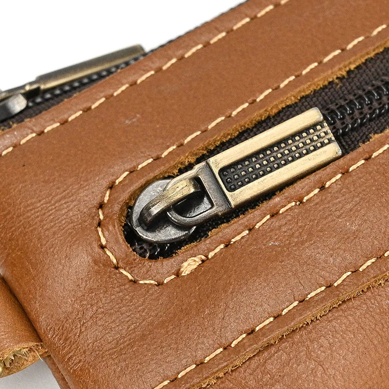 Luufan couro genuíno zíper moeda cartão bolsa de couro real rfid titular do cartão embreagem carteiras slots para homens mulheres mini bolsa fina