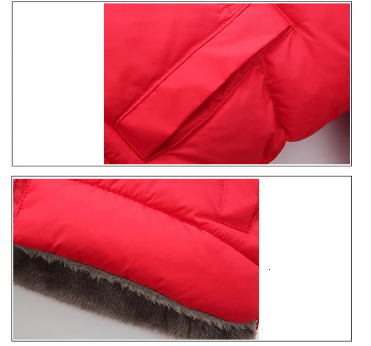 Crianças grossas para baixo jaquetas inverno engrossar casacos de pelúcia para meninos meninas cor sólida com capuz jaquetas 2-6 anos crianças parka outerwear