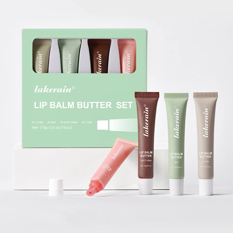 Bálsamo labial hidratante espelho brilho labial baunilha rosa açúcar café bolo cheiro batom óleo transparente maquiagem cuidados com os lábios