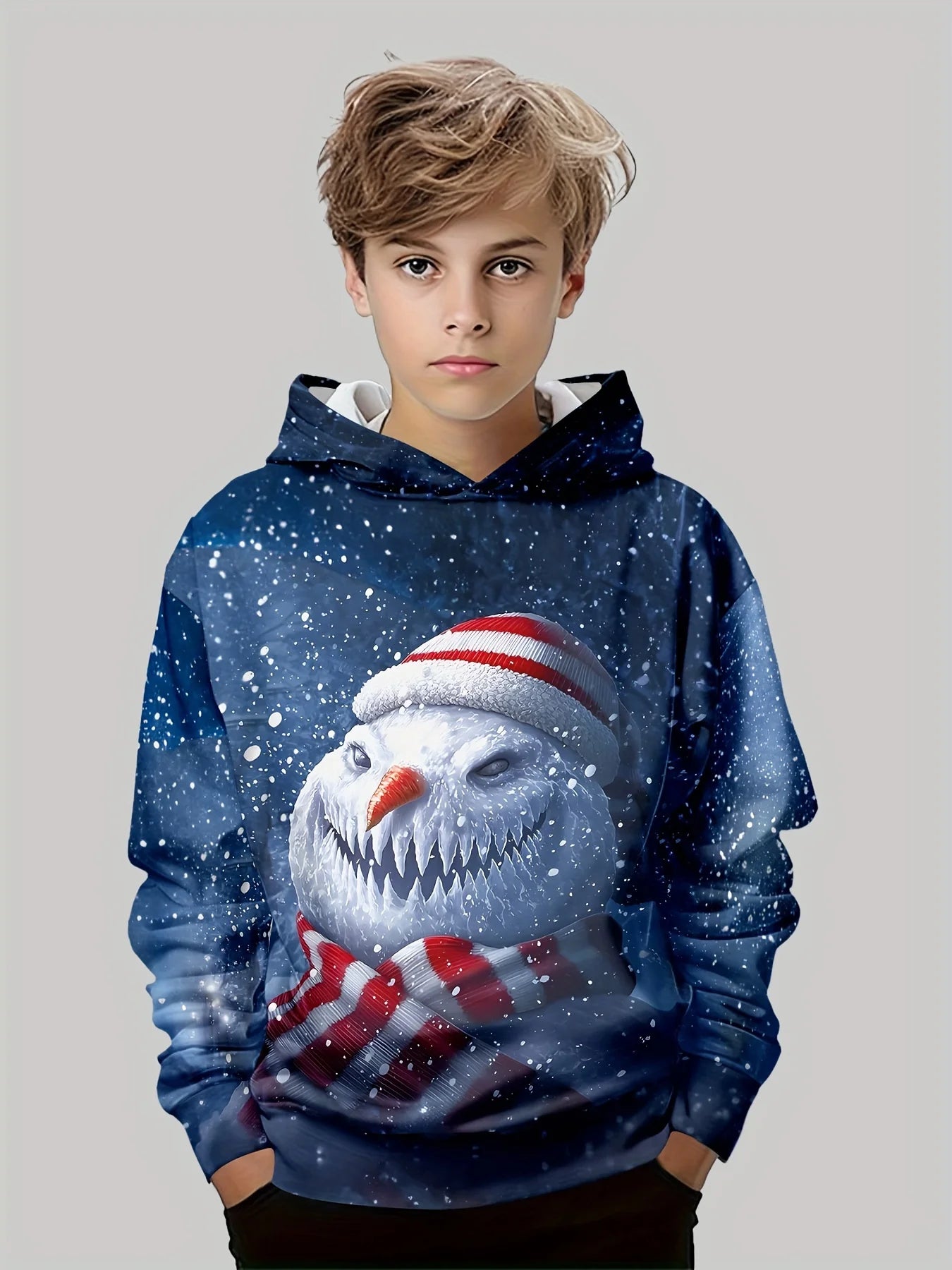 Crianças topo natal meninos roupas de manga longa outono roupas infantis dos desenhos animados papai noel impressão pulôver menina camisolas