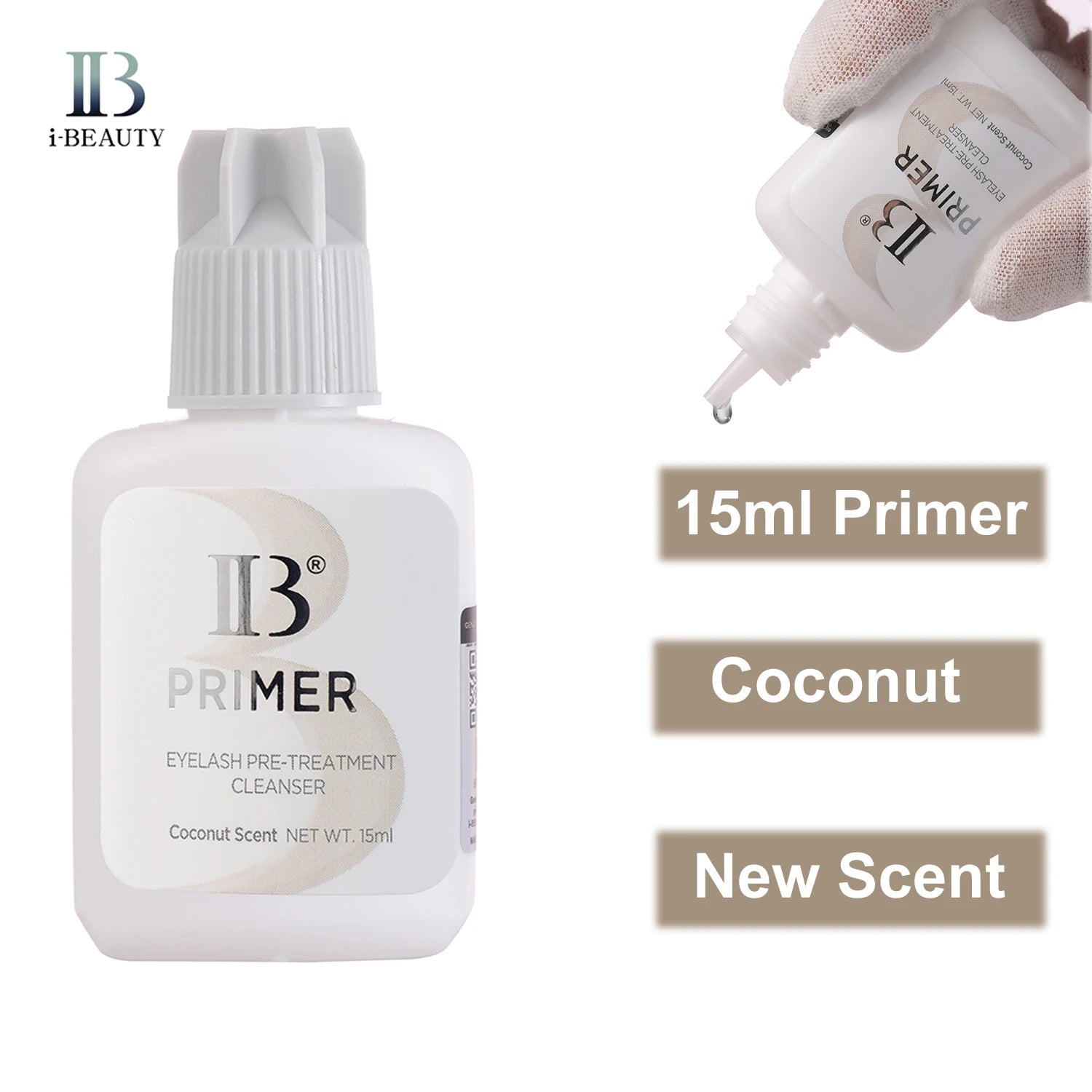 I Beauty-Eyelash Extension Glue Primer Series, Banana, Coco, Perfume de Rosa, Sem Álcool, IB, Cleanser Clear Eyelash, Maquiagem