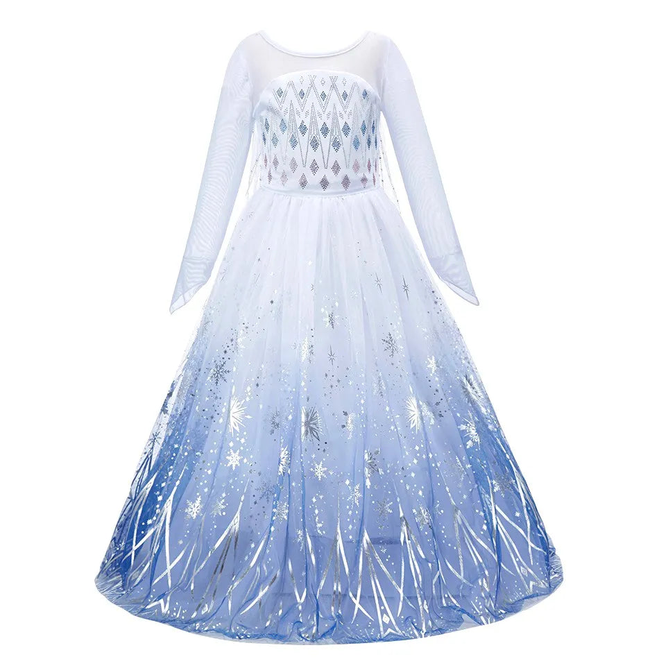 Crianças neve branca cinderela aurora anna elsa traje menina cosplay vestido crianças encanto mirabel pequena sereia roupas de halloween