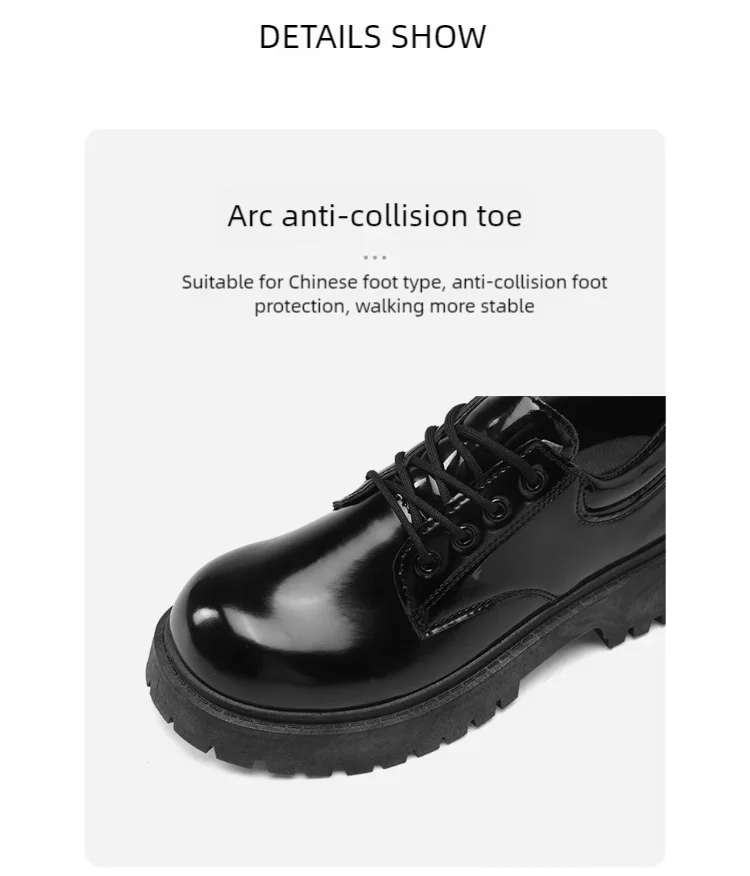 Sapatos de couro casual para casal, sola grossa, antiderrapante, conforto, roupas de trabalho masculinas e femininas, tamanho grande, sapatos com renda, 4ª temporada