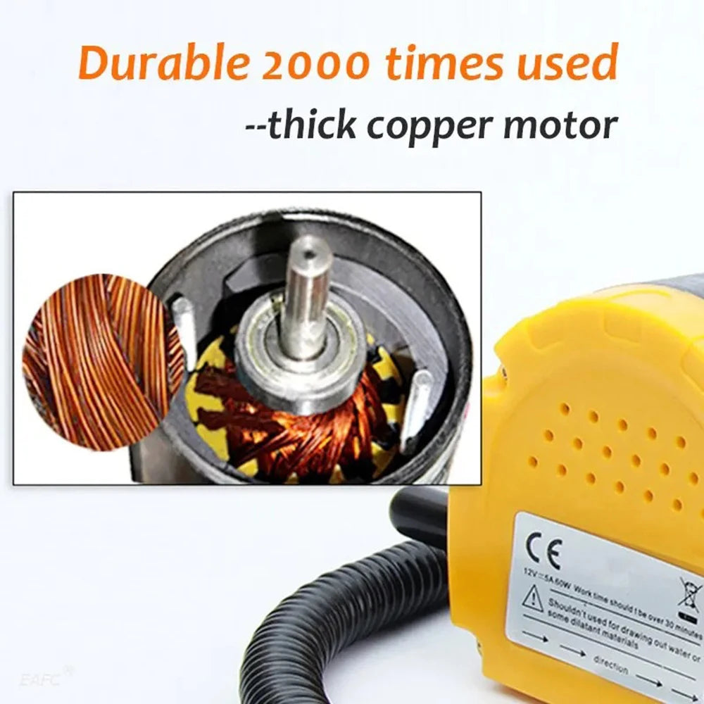 EAFC-12V Bomba De Sucção De Óleo De Carro, Extrator De Cump De Fluido Diesel, Transferência De Combustível, Barco Elétrico, Moto, Scavenge