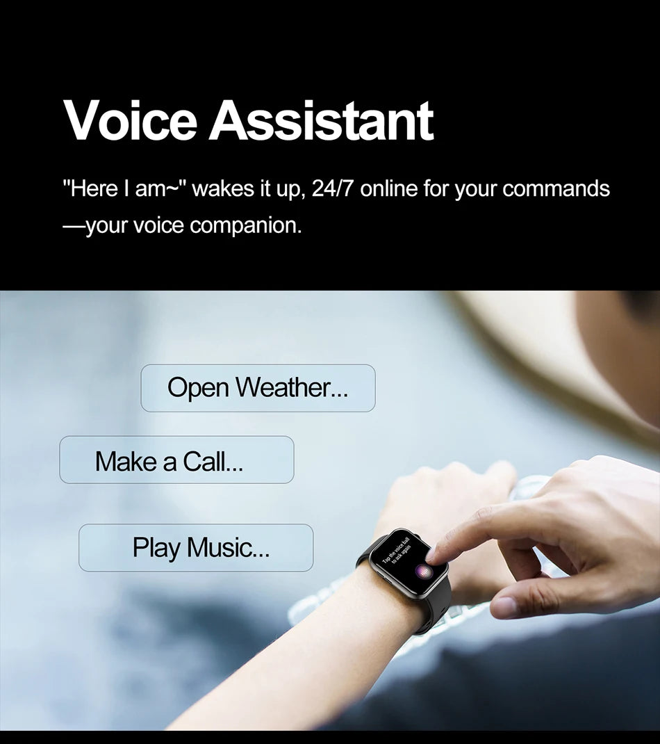 2025 novo relógio inteligente tela de toque completa bluetooth chamada ai voz freqüência cardíaca relógios à prova dwaterproof água pulseira esportiva smartwatch feminino