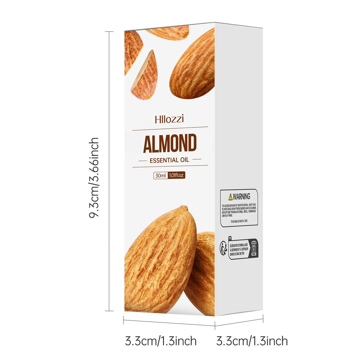 Óleo essencial de amêndoa 30ml, óleo transportador, óleo de cuidado, hidratante, aromaterapia, sabonete, umidificador