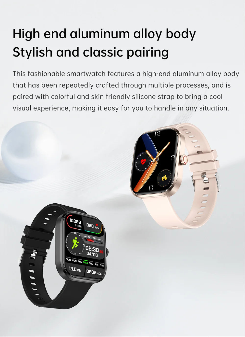 Lige 2.01 "tela hd relógio personalizado rosto relógio inteligente feminino à prova dwaterproof água esporte senhoras relógios bt chamada monitor de saúde feminino smartwatch