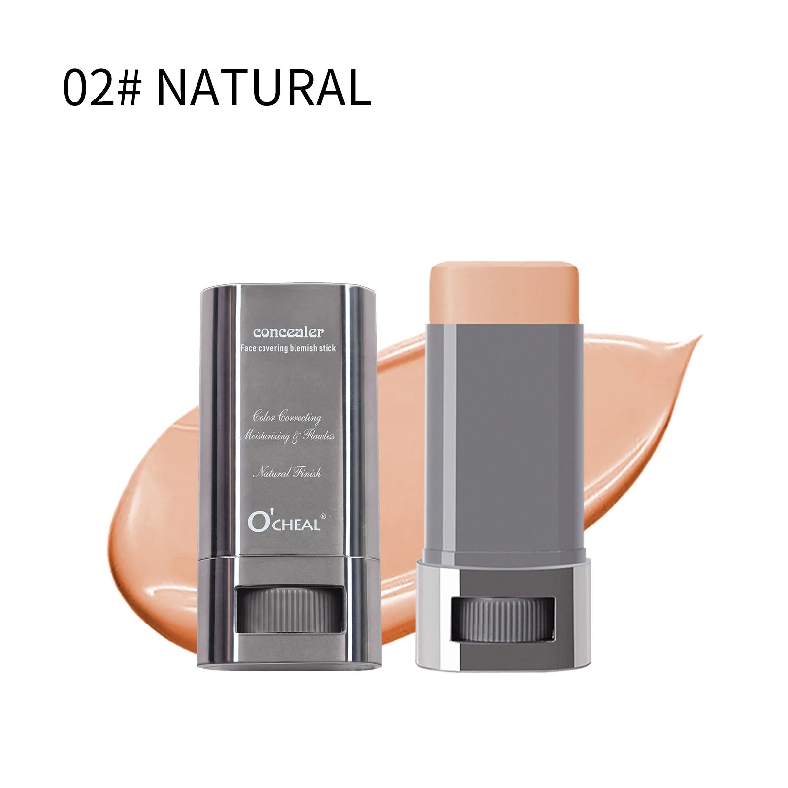 Bastão de Corretivo Líquido - Cobre Marcas de Acne, Olheiras, Tatuagens e Sardas, Base Cosmética de Cobertura Total para o Rosto