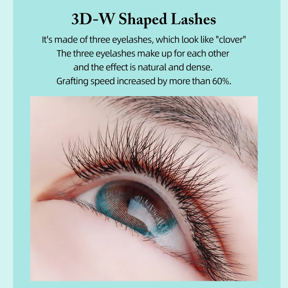Yelix-W-Shaped Cílios Extensões, 3D, 3 Dicas e 6 Dicas, C Curl, D Curl, Individual Lash, Volume egípcio brasileiro, Mage Cílios, Alta Qualidade