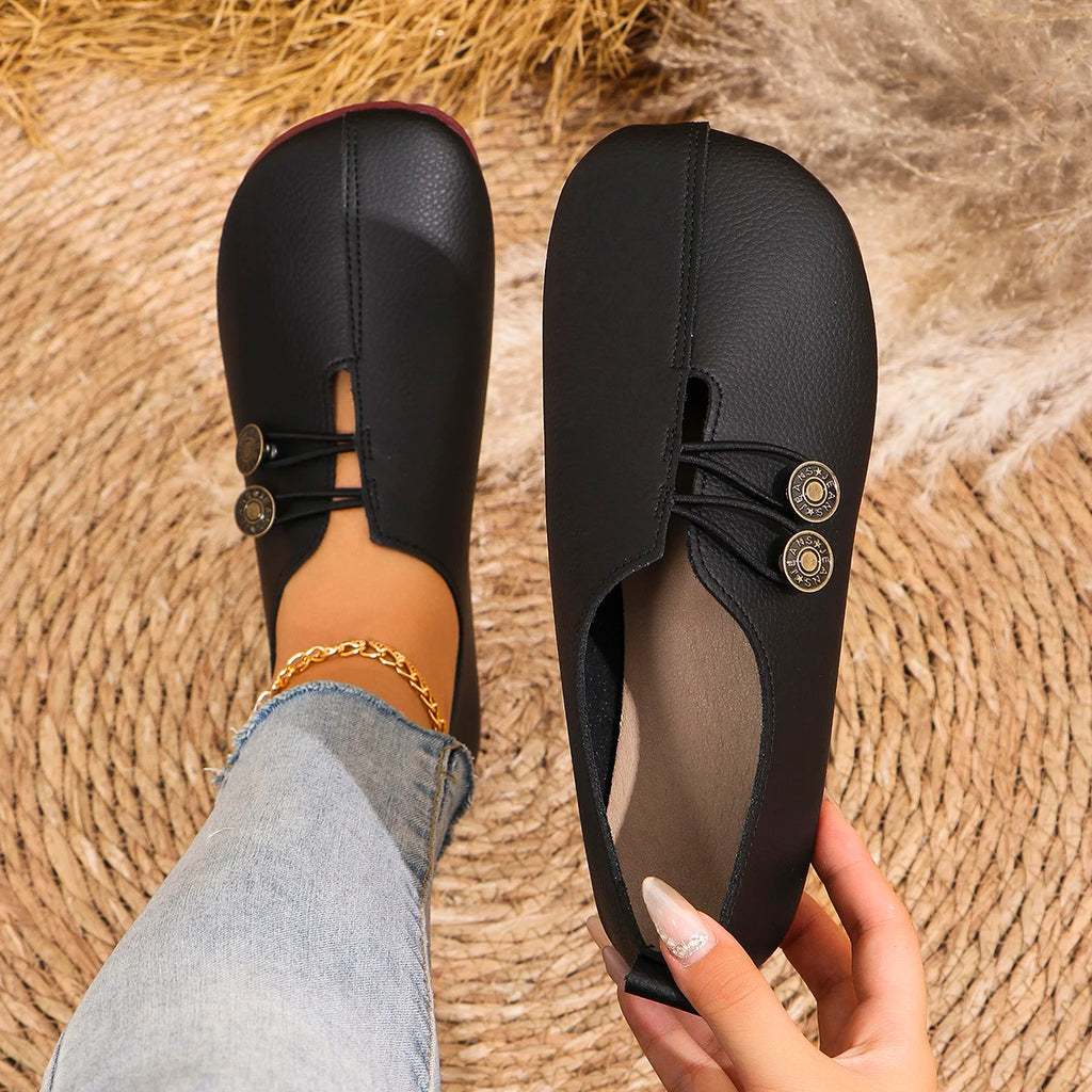 Mulheres apartamentos sapatos 2024 nova primavera outono casual confortável sapatos de barco mocassins dedo do pé redondo ballet ao ar livre fundo macio sapatos planos