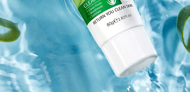 SADOER Gel Esfoliante Facial de Aloe Vera: Limpeza Profunda, Hidratação Suave e Esfoliação Facial