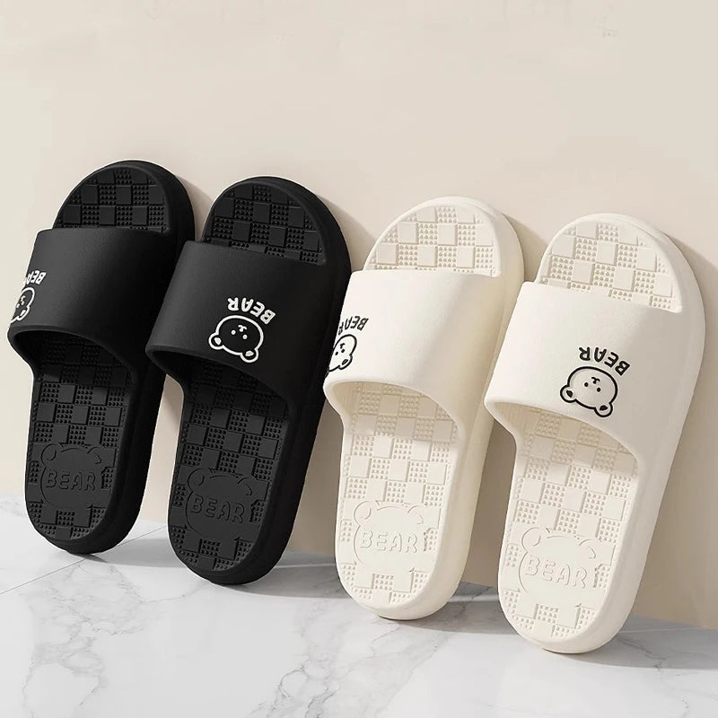 Mulheres verão conciso eva chinelos homens macios casa slides casais banheiro sandálias antiderrapantes adultos confortáveis sapatos de praia ao ar livre