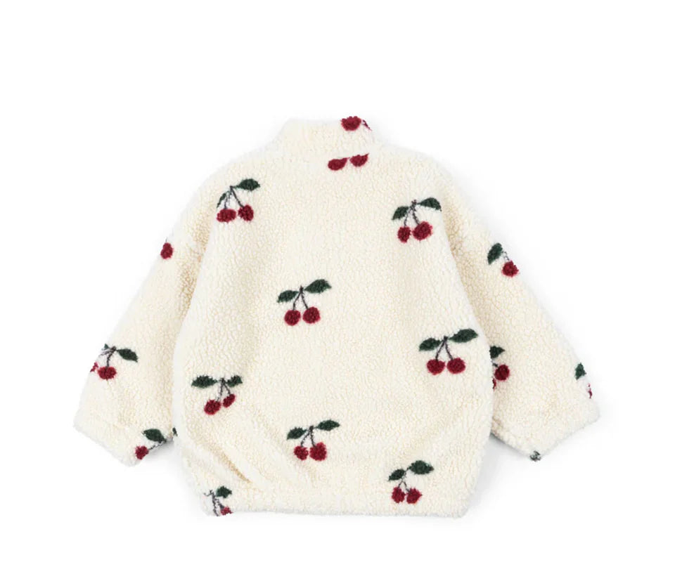 2024 inverno ks crianças algodão lã de cordeiro quente outerwear roupas meninas impressão casacos do bebê meninos mais jaquetas de lã crianças roupas