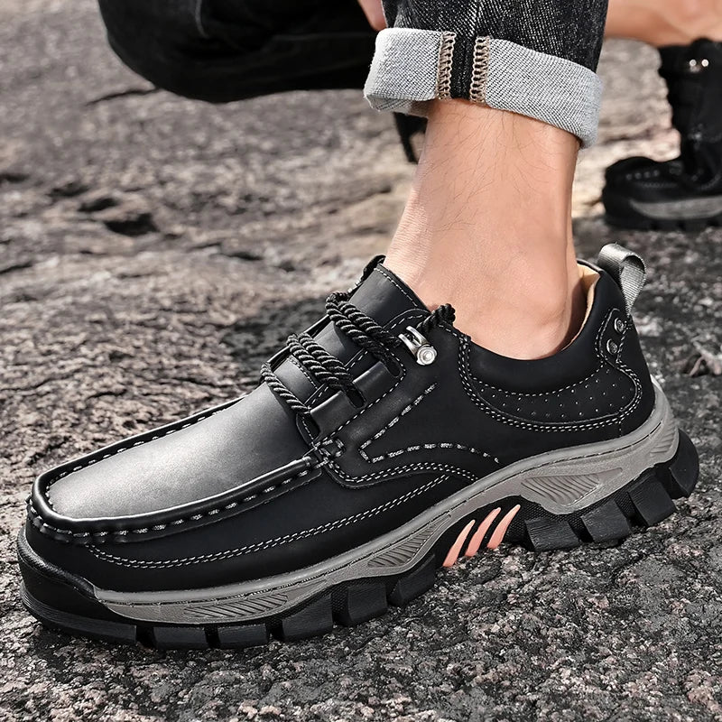 Nova chegada dos homens sapatos casuais feitos à mão mocassins de couro genuíno confortáveis sapatos de caminhada masculinos mocassins de qualidade tênis masculinos