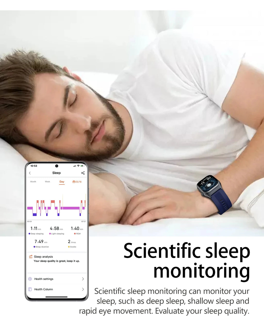 Novo Relógio de Saúde 2026: Medição Precisa de Pressão Arterial, Ácido Úrico e Lipídios no Sangue – Smartwatch Masculino e Feminino à Prova d'Água com Airbag