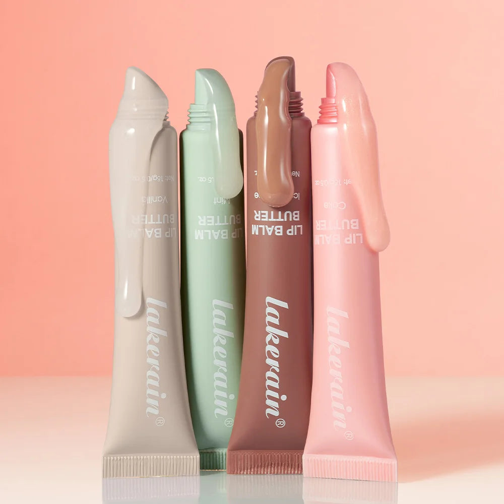Bálsamo labial hidratante espelho brilho labial baunilha rosa açúcar café bolo cheiro batom óleo transparente maquiagem cuidados com os lábios