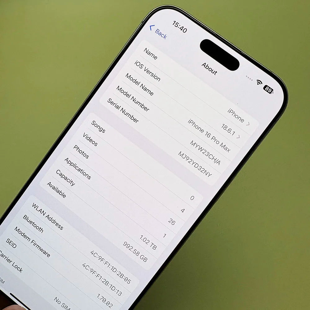 100% original iphone 16 pro max smartphone 6.9 "dupla sim desbloqueado 5g telefone celular retina xdr oled 6.3" 16 pro 128gb/256gb/512gb/1t