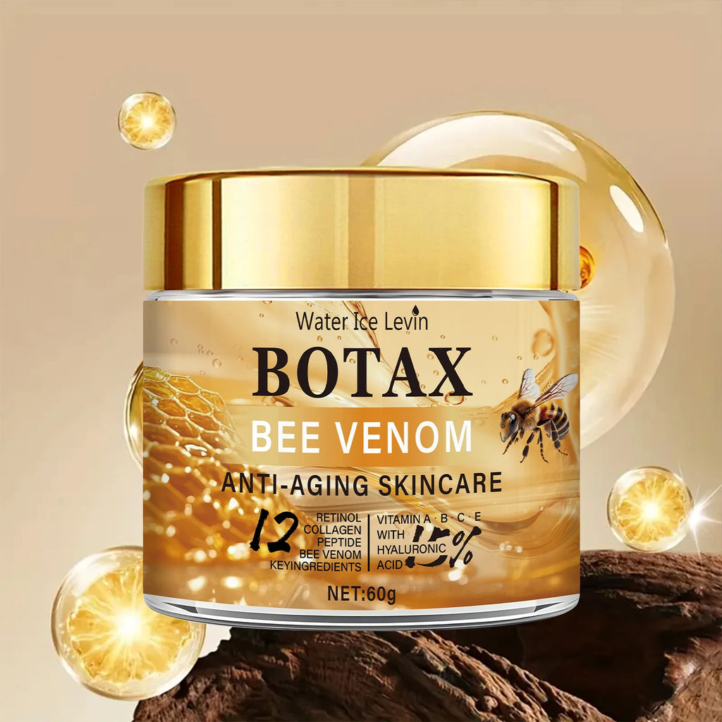 Creme de Veneno de Abelha Botax - Tratamento para Rugas Profundas, Rejuvenescimento e Ação Firmadora com Colágeno Water Ice Levin. 60g.