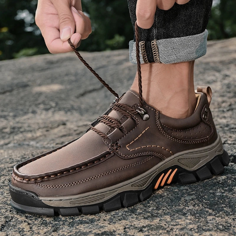 Nova chegada dos homens sapatos casuais feitos à mão mocassins de couro genuíno confortáveis sapatos de caminhada masculinos mocassins de qualidade tênis masculinos