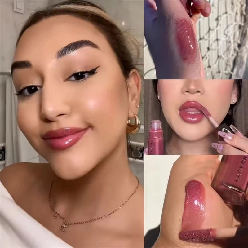 Brilho Labial Luxuoso Fenty Beauty com Efeito Água Fluente, Hidratante Duradouro, Cor de Alta Saturação e Brilho Intenso para Maquiagem