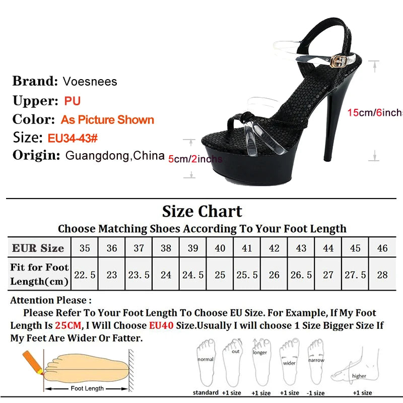 Mulheres super salto alto 15cm sandálias de boate plataforma de moda sexy modelo de banda estreita t mostrar sapatos vermelho pólo dança stripper saltos