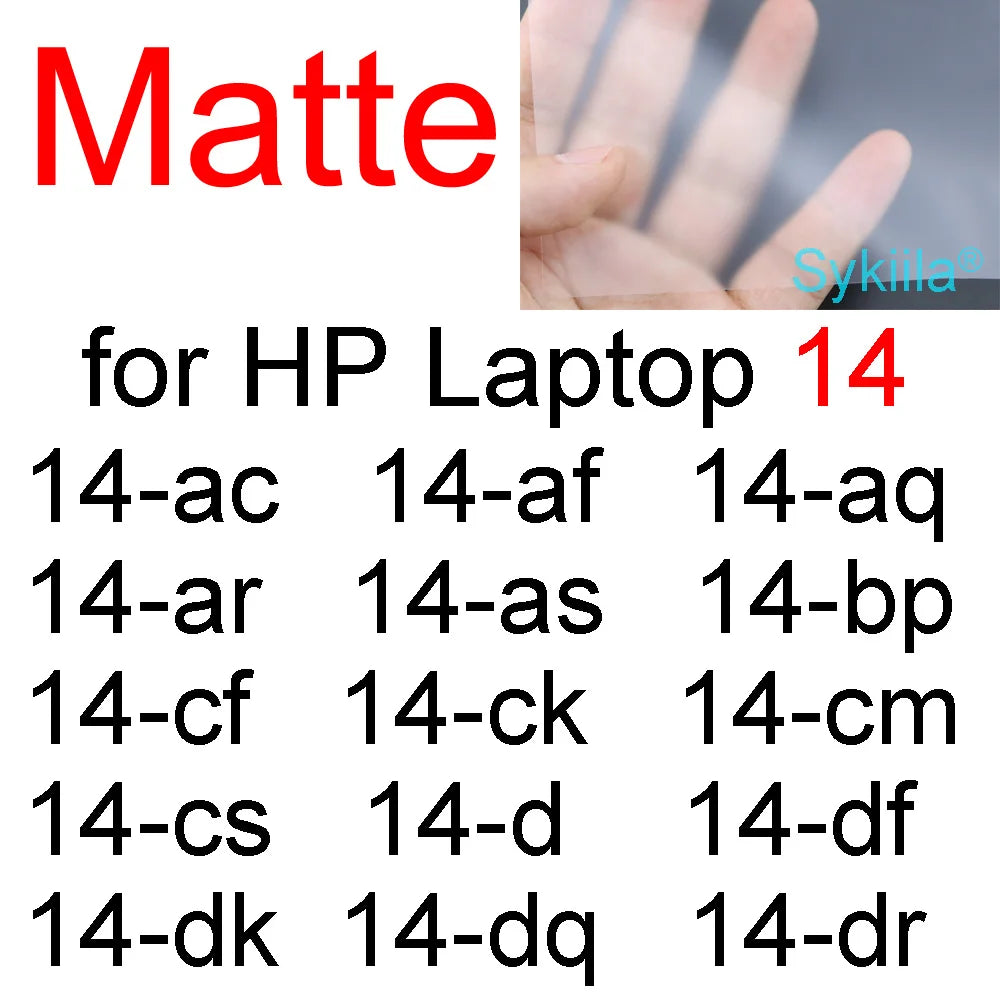 Protetor de tela para laptop HP 14 15 17 14- hc ee fq 14-ep 15-fd 15-fc 15-ef 15t cp 17-cn Essential Frosted Matte HD Skin Film
