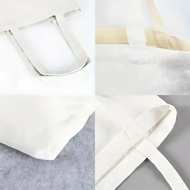 Moda urso impressão eco mulheres sacos de ombro bolsa feminina lona saco de compras casual grandes senhoras viagem totes sacos