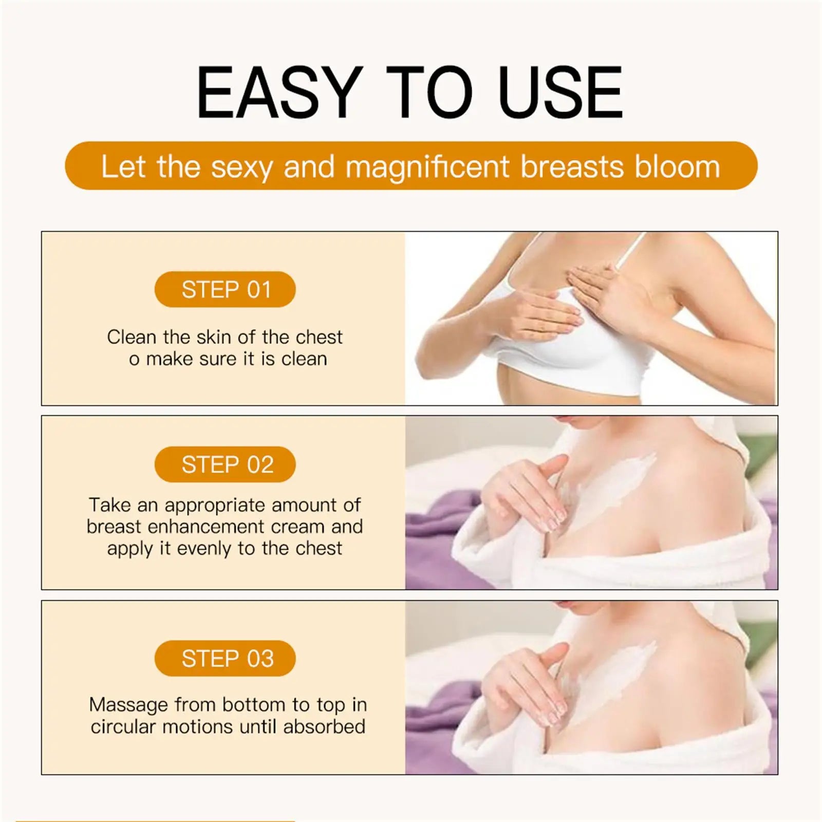 Crescimento rápido creme de ampliação do peito levantar peito firme melhorar flacidez massagem peito rapidamente corpo hidratante suave cuidados brilhantes