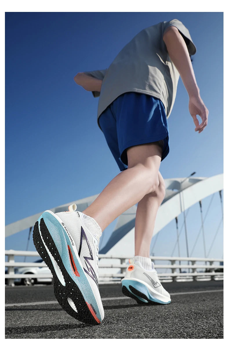 Tênis de Corrida com Placa de Carbono Especial para Maratona, Respirável e Leve, Confortável para Mulheres, Sneakers Antiderrapantes