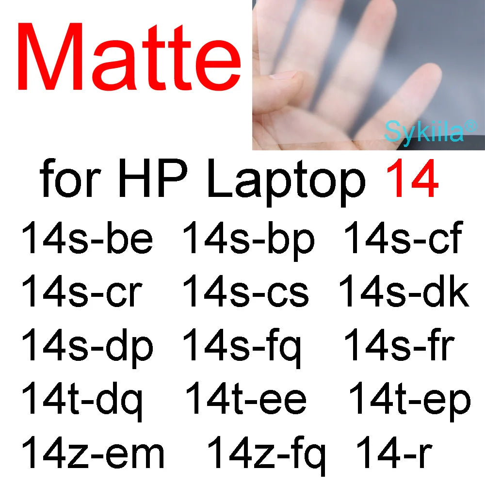 Protetor de tela para laptop HP 14 15 17 14- hc ee fq 14-ep 15-fd 15-fc 15-ef 15t cp 17-cn Essential Frosted Matte HD Skin Film