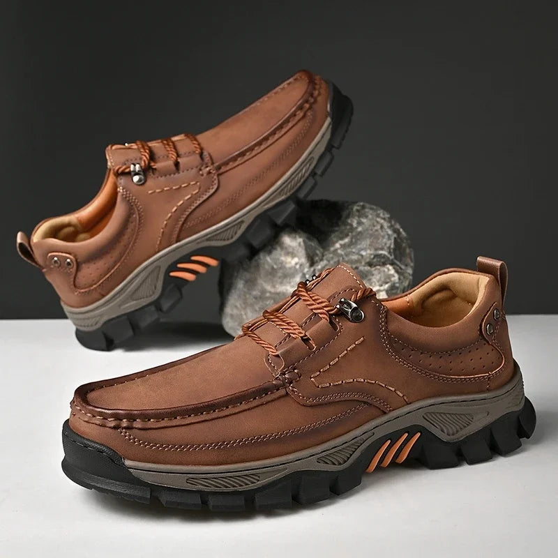 Nova chegada dos homens sapatos casuais feitos à mão mocassins de couro genuíno confortáveis sapatos de caminhada masculinos mocassins de qualidade tênis masculinos