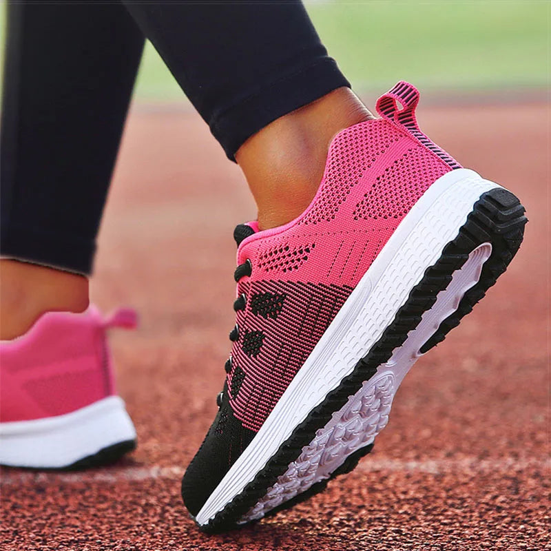 Tênis Esportivos Femininos da Moda para Academia, Tênis de Primavera com Cores Mistas, Sapatilhas Casuais Femininas, Tênis de Treino, Tenis Mujer