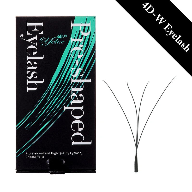 Yelix-W-Shaped Cílios Extensões, 3D, 3 Dicas e 6 Dicas, C Curl, D Curl, Individual Lash, Volume egípcio brasileiro, Mage Cílios, Alta Qualidade