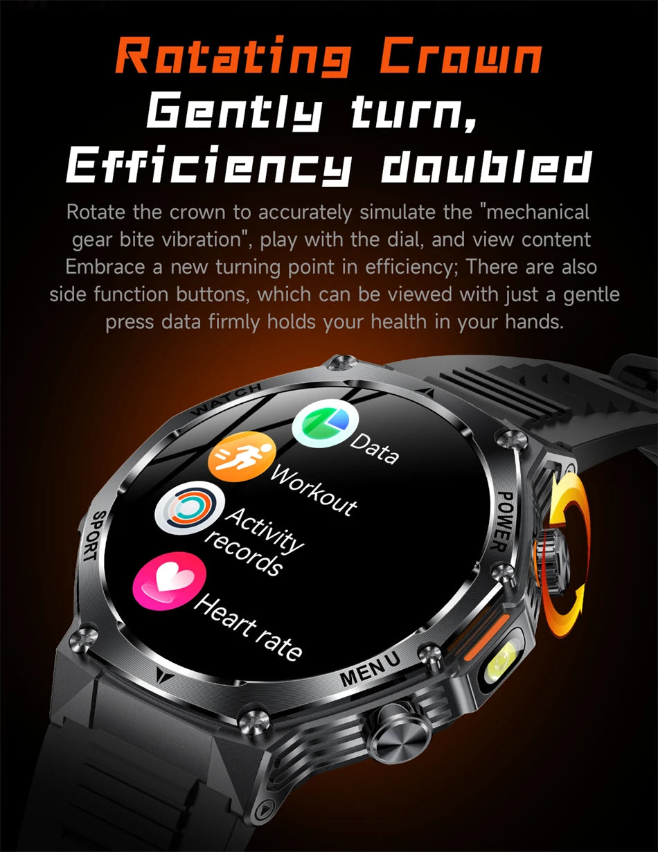 Novo relógio inteligente masculino 2025 chamada bluetooth um clique conexão relógios ip67 à prova dip67 água 800mah bateria smartwatch homem android ios