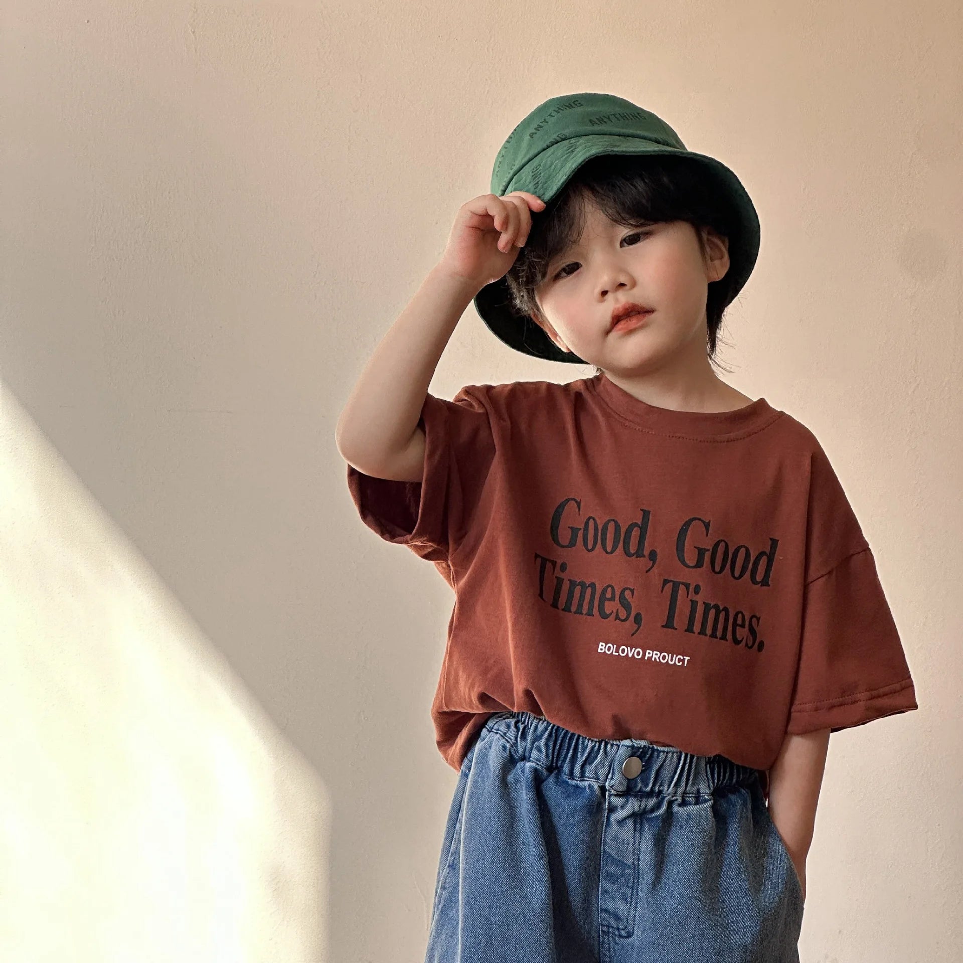 2025 verão moda solta menina crianças carta impressão camiseta menino bebê algodão manga curta camisetas criança casual topos roupas da criança