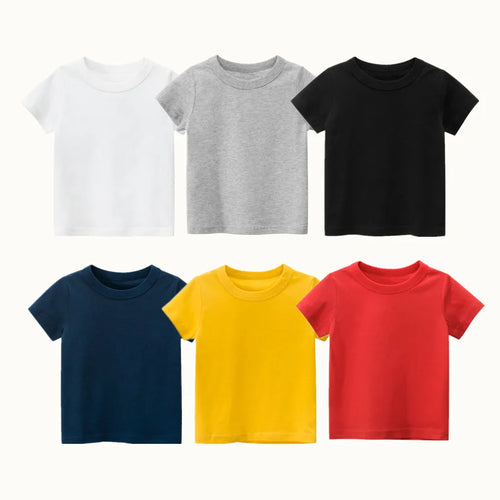 2025 crianças dos desenhos animados camisetas roupas bonitos para menino 100% algodão carro tubarão dinossauro crianças meninas manga curta casual esporte topo t