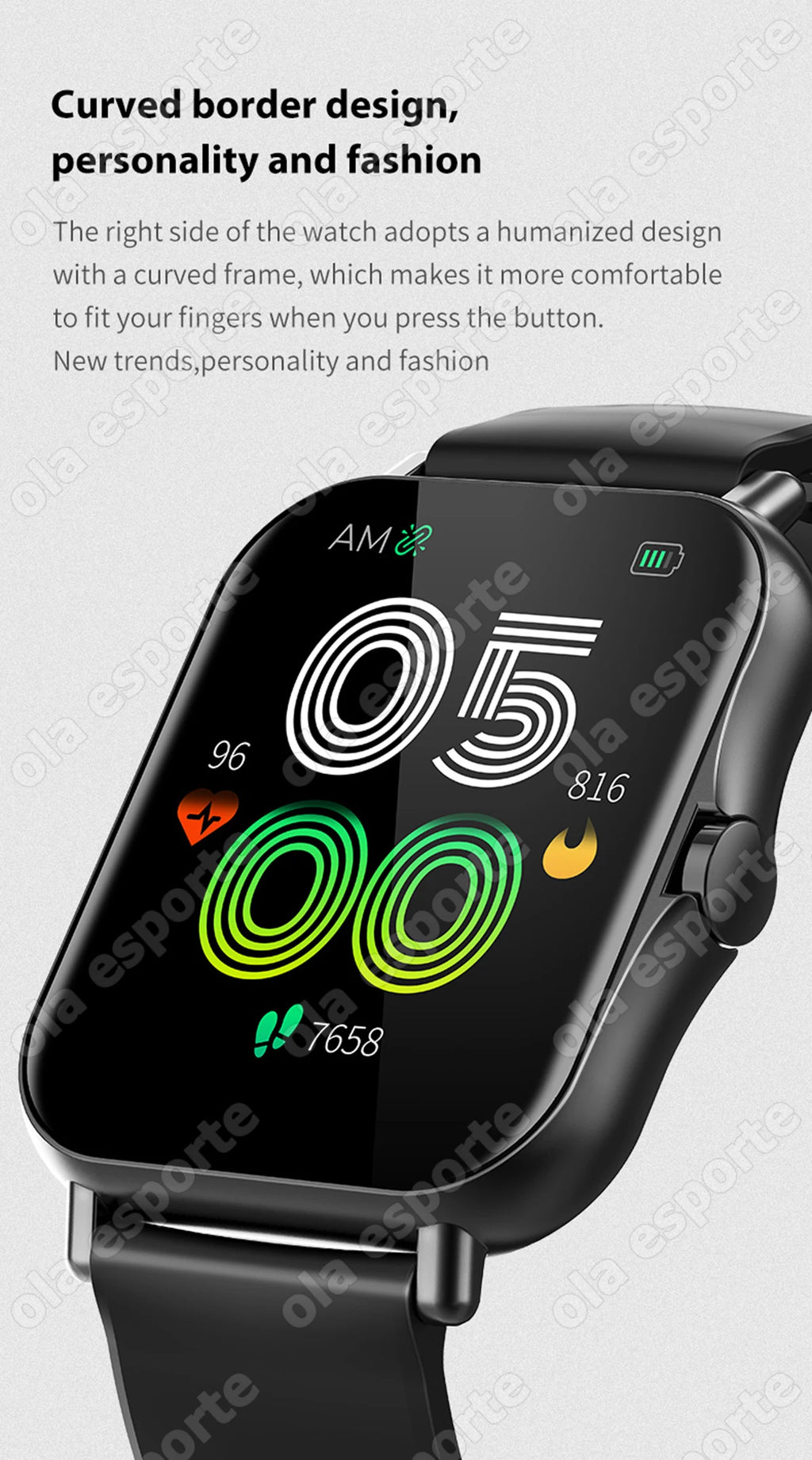 Relógio Inteligente 2026 para Android e iOS, Tela Colorida de 1.83 Polegadas, Bluetooth, Atende Chamadas, Monitor de Fitness, Smartwatch para Mulheres e Homens, Novo