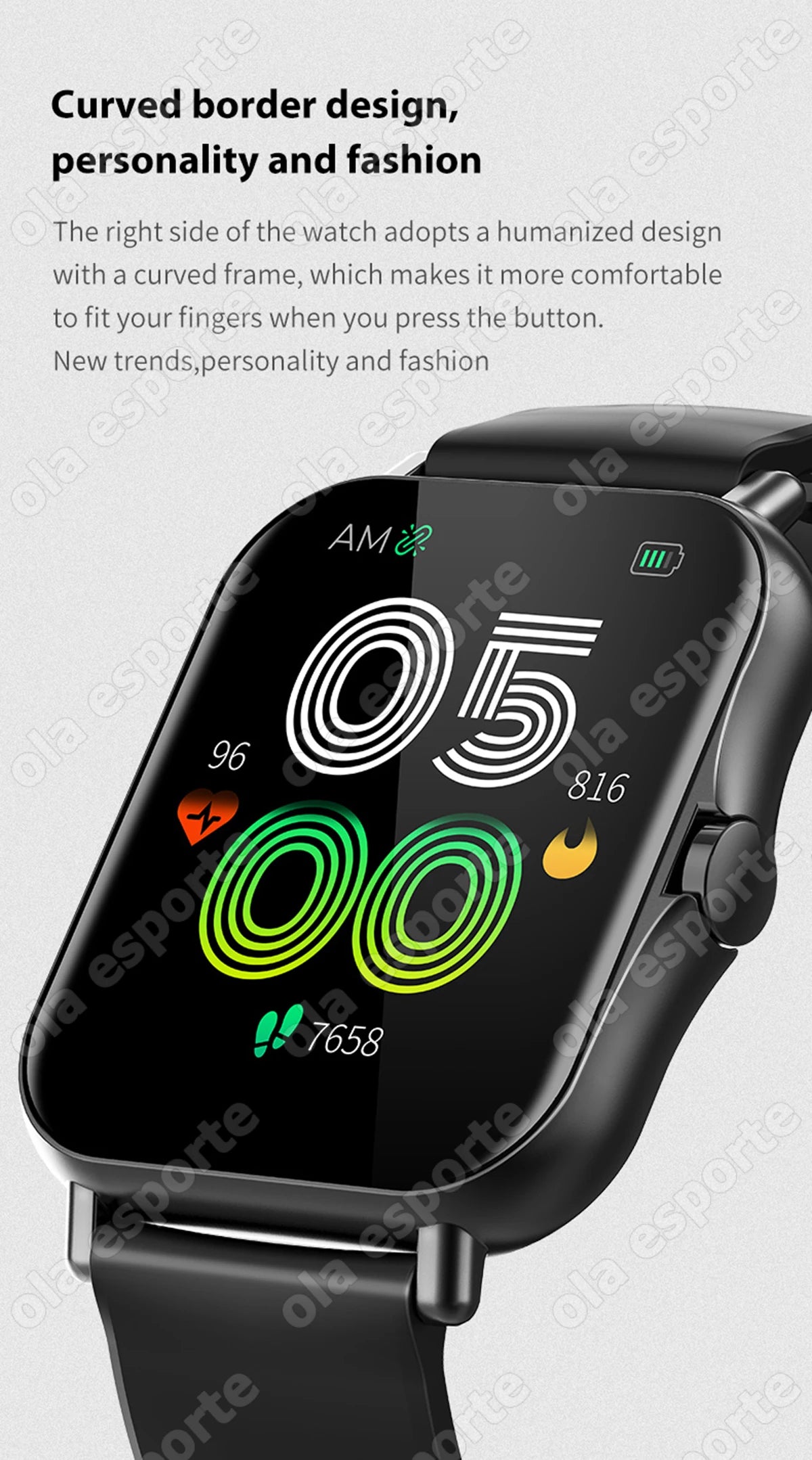 Relógio Inteligente 2026 para Android e iOS, Tela Colorida de 1.83 Polegadas, Bluetooth, Atende Chamadas, Monitor de Fitness, Smartwatch para Mulheres e Homens, Novo