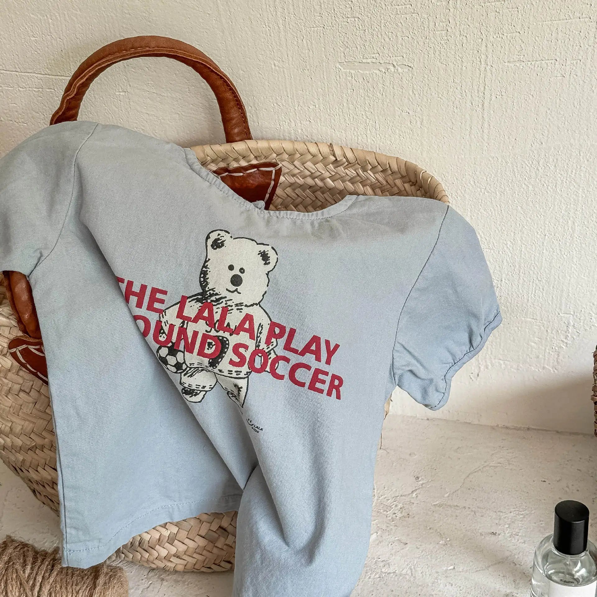 Crianças camisetas de manga curta 2025 verão novo arco dos desenhos animados impressão meninas rendas camiseta do bebê meninas algodão casual topos crianças roupas