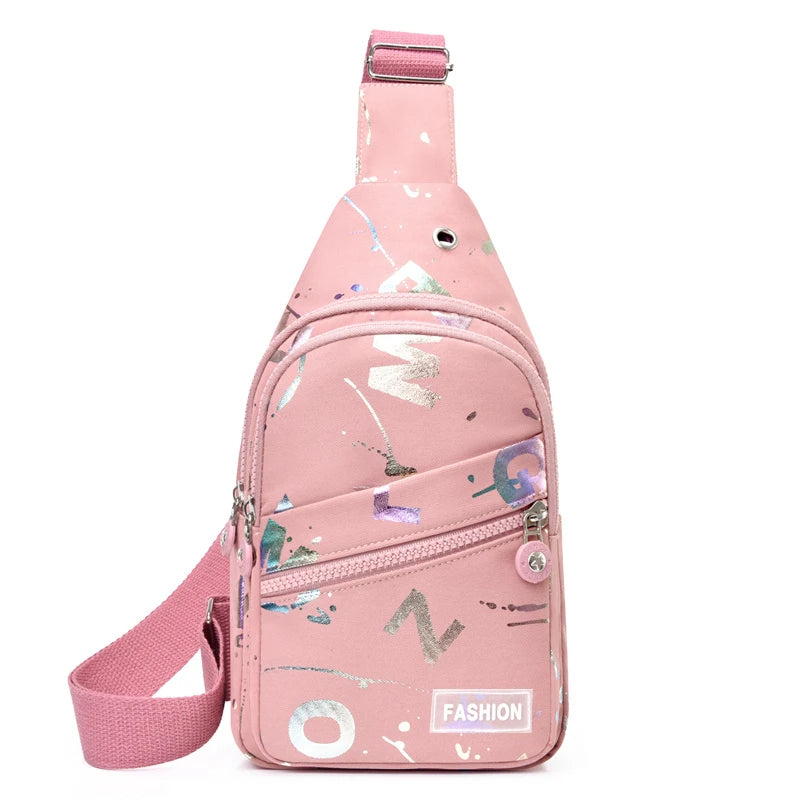 Mochila pequena Sling para mulheres, Crossbody Chest Bag, Daypack for Travel, Sport Sling