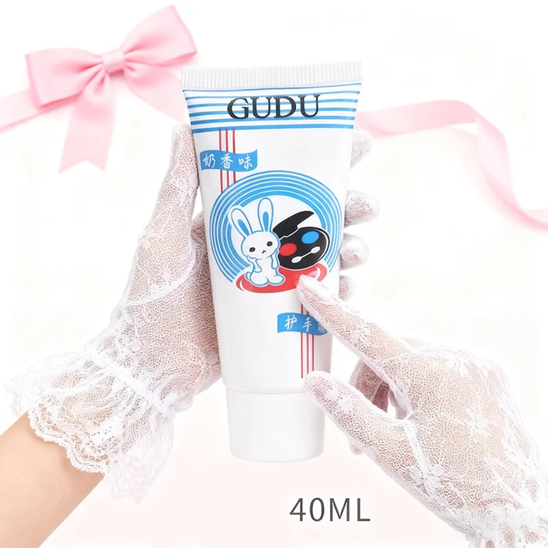 Creme para as mãos com sabor de coelho branco, novo creme para as mãos com fragrância mais vendida, hidratante duradouro, creme para as mãos rachadas para o inverno