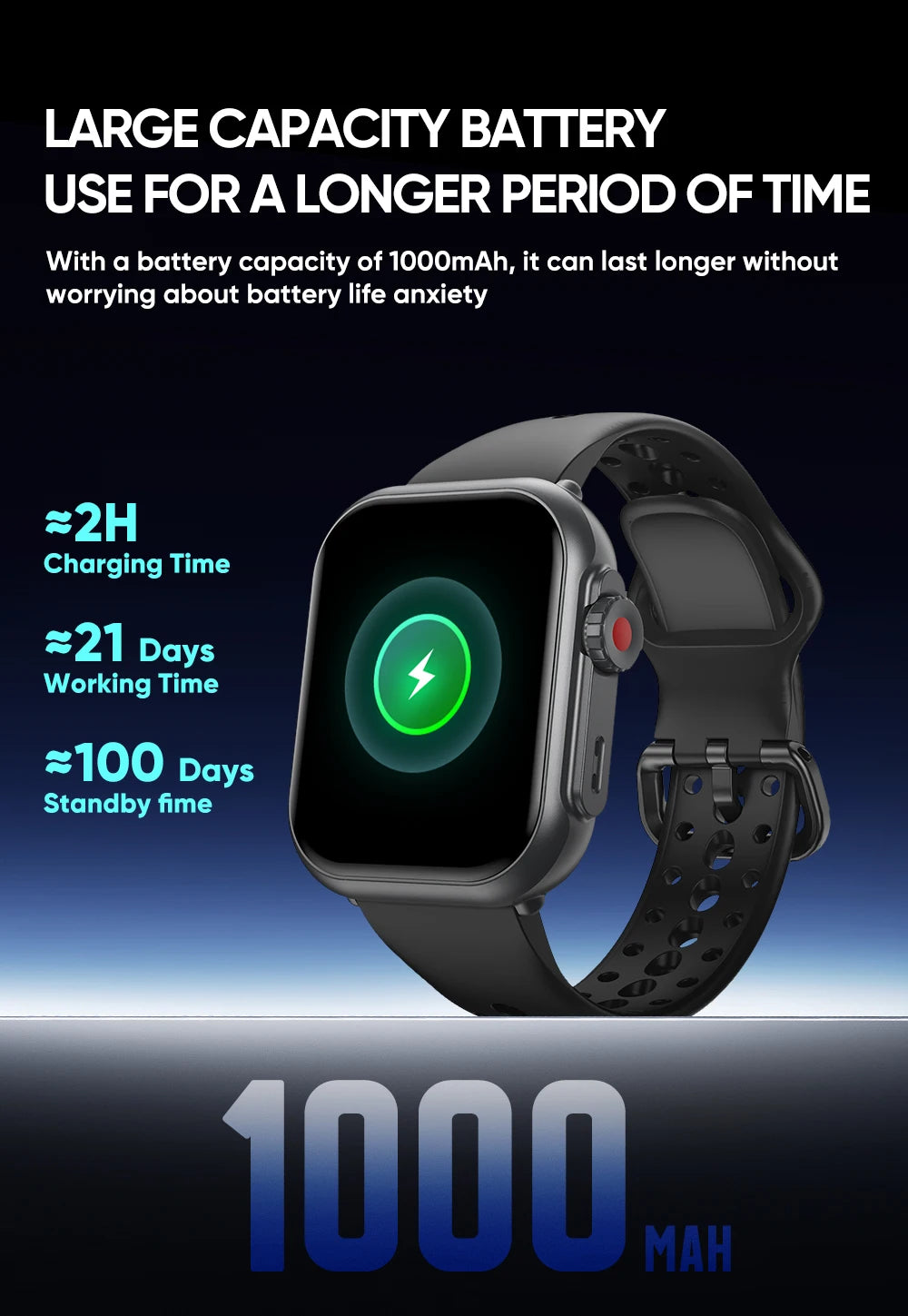 2025new para xiaomi ios relógio ultra2 relógios inteligentes feminino 1000mah 1.85 "amoled tela de toque completa bt chamada senhoras moda smartwatch