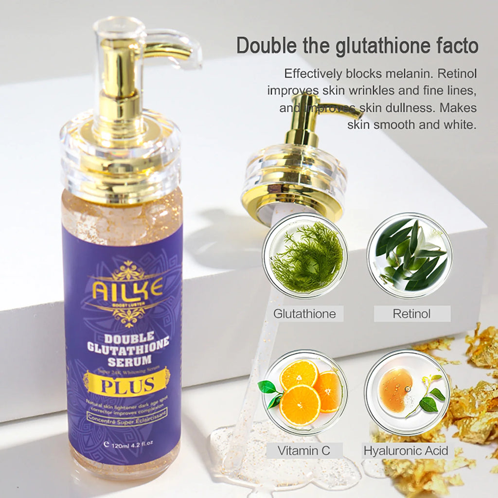 Soro anti-manchas pretas AILKE, essência iluminadora para uma tez uniforme e radiante, reduz sardas, pigmentação, 120 ml