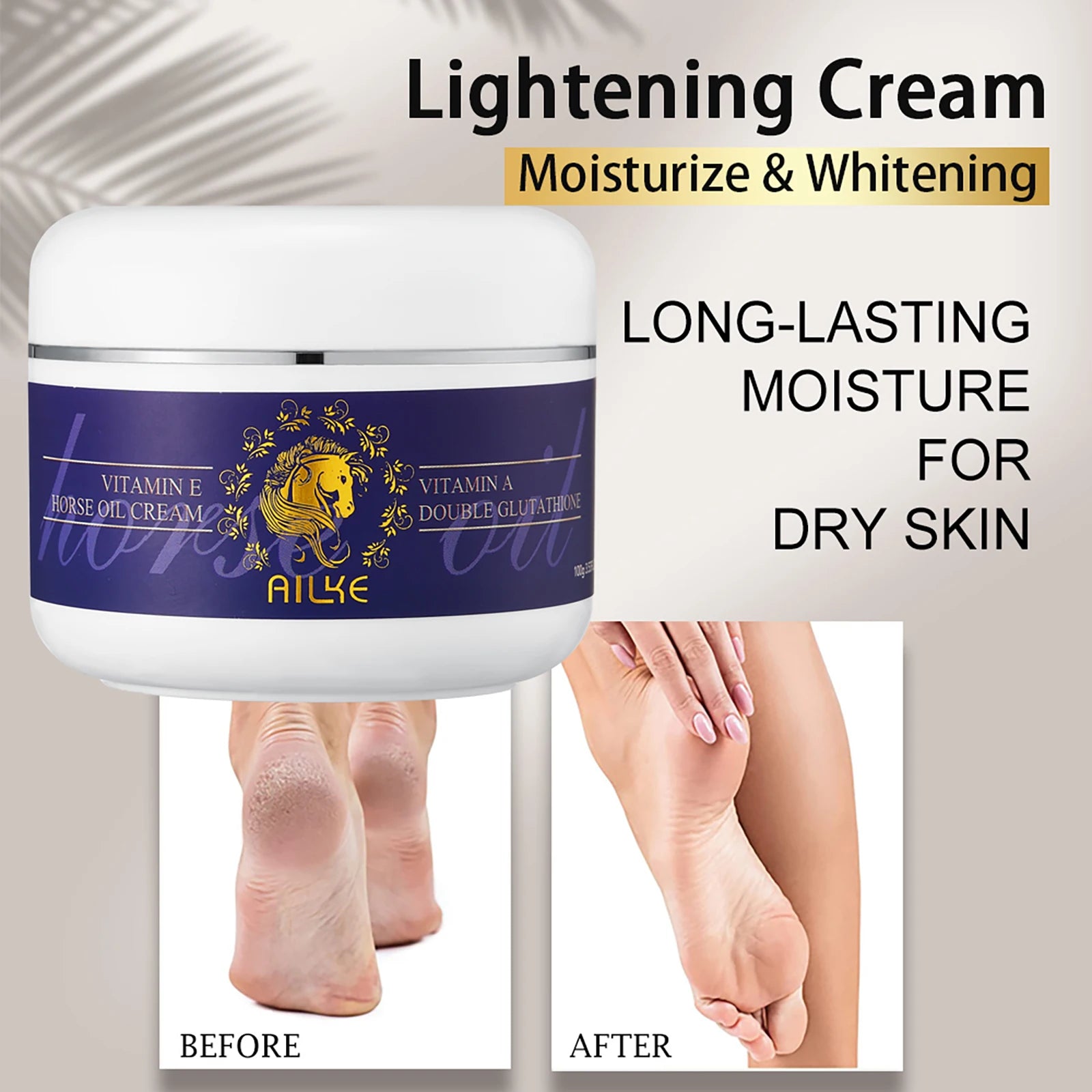 AILKE Clareador de cuidados com a pele, com glutationa dupla, clareador, hidratante, remove manchas escuras, melanina, cuidados faciais brilhantes da pele