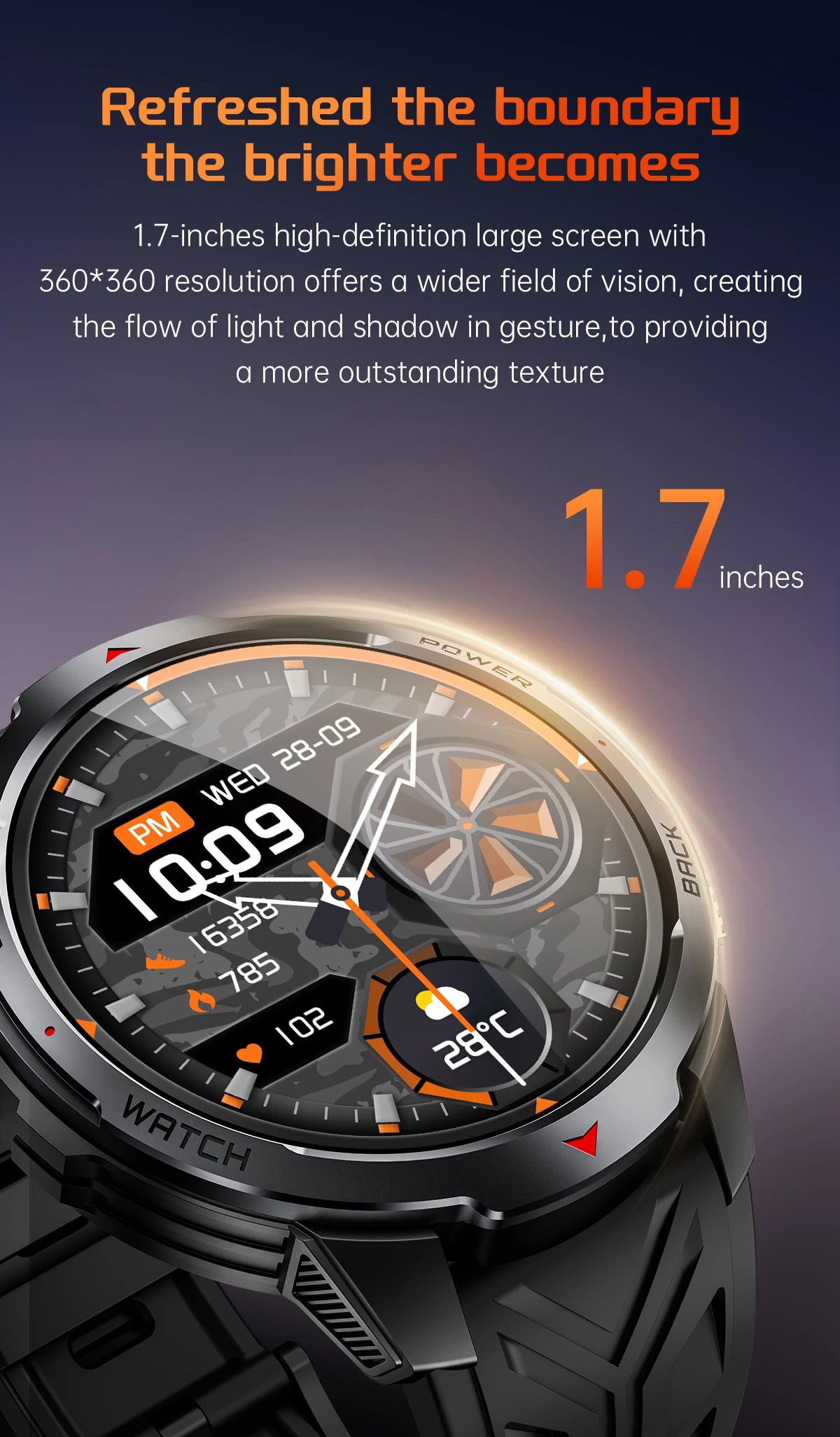 Relógios Inteligentes LIGE Novos com Bateria de 1100mAh para Homens, Esportes ao Ar Livre, Lanterna LED, Bússola, Relógio Inteligente Masculino com Chamada Bluetooth