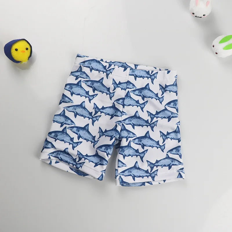 Shorts de Praia Infantis Verão 2026 para Meninos com Estampa de Desenho Animado, Calções de Banho para Crianças de 1 a 9 Anos, Roupa de Banho Infantil, Calções de Natação