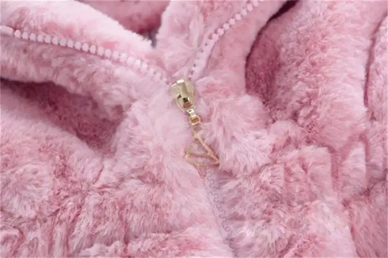 Casaco de inverno para crianças jaqueta de lã com capuz engrossar manter quente casacos da menina presentes de ano novo meninas roupas de outono traje de natal