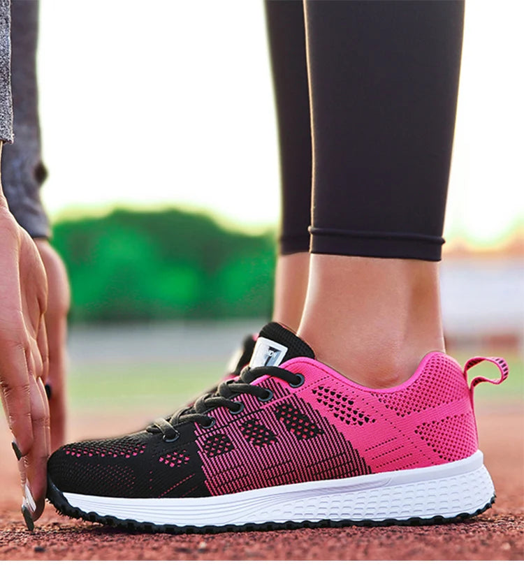 Tênis Esportivos Femininos da Moda para Academia, Tênis de Primavera com Cores Mistas, Sapatilhas Casuais Femininas, Tênis de Treino, Tenis Mujer