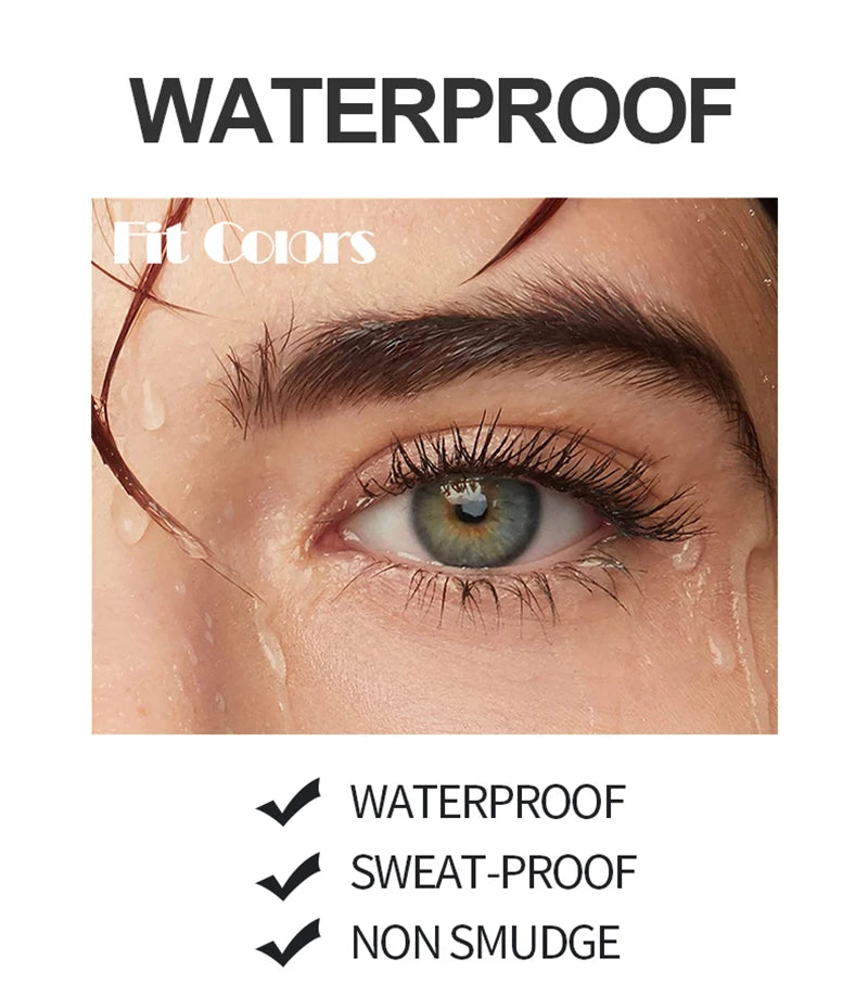 Garrafa de vinho 4d fibra de seda rímel à prova dwaterproof água secagem rápida cílios cachos extensão maquiagem cílios à prova dwaterproof água tinta azul